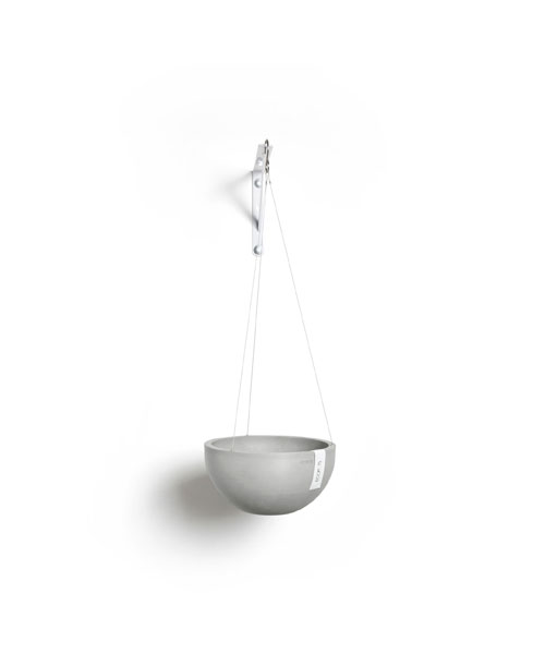 Ecopots Hanging Brussels 27cm -  White Grey